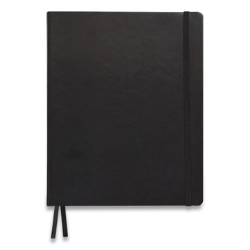 TRU RED™ Flexible-cover Business Journal, 1 Subject, Dotted Rule, Black Cover, 10 X 8, 128 Sheets freeshipping - TVN Wholesale